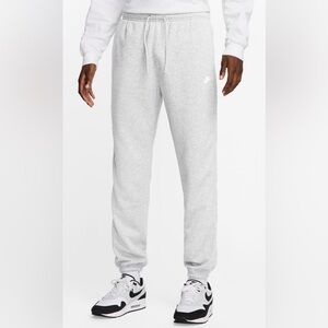 Nike Men’s Light Grey Fleece Joggers